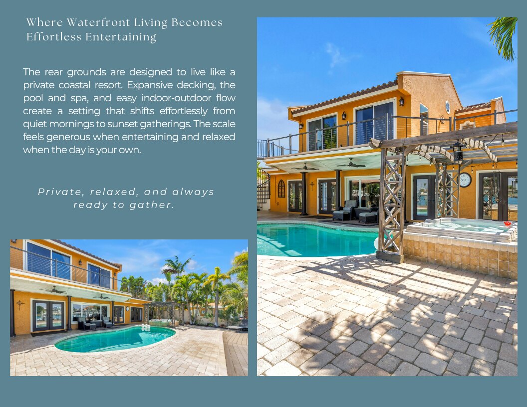 Resort-style pool and dock